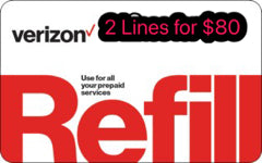 Verizon Wireless 2 LINES FOR $80 PREPAID