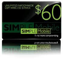 Simple Mobile $60 Monthly refill