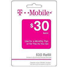 T-Mobile $30 Monthly refill